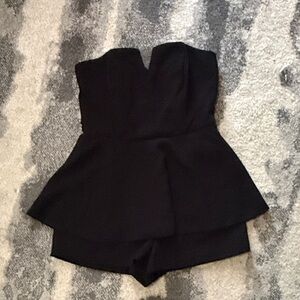 Elegant Black Strapless Jumpsuit